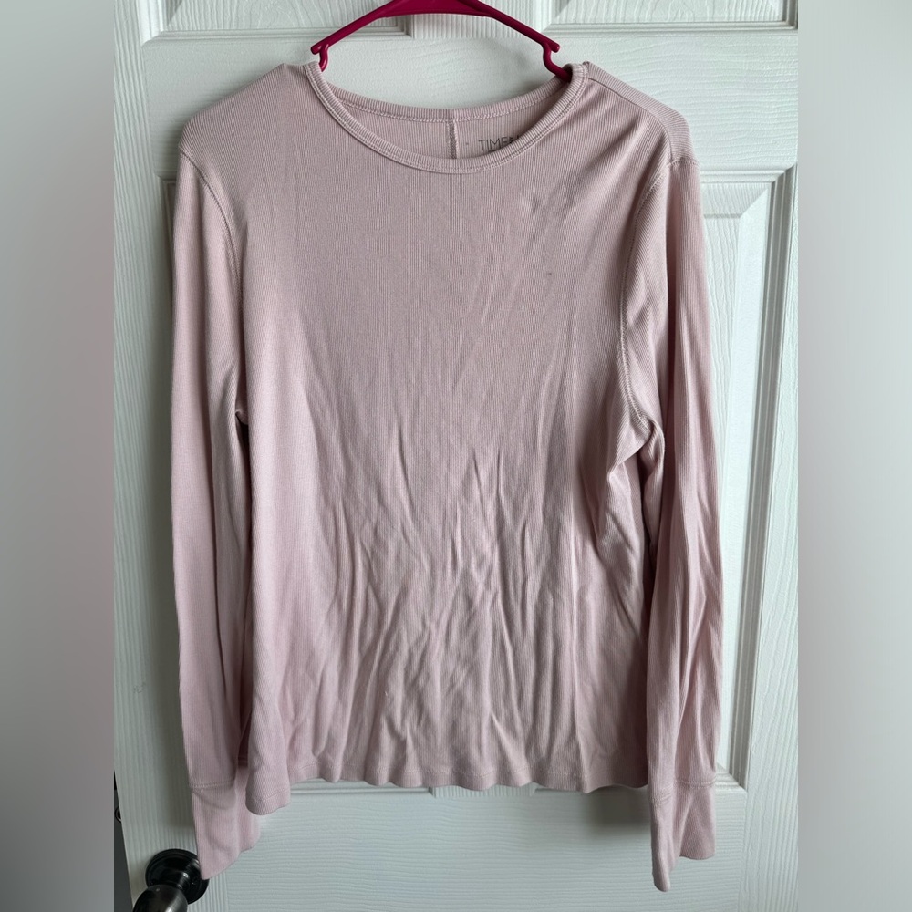 Time and Tru Light Pink Long Sleeve Tee
